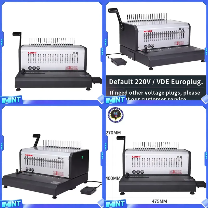 Binding Machine Comb - آلة تجليد الورق الكهربائية RAYSON EB-30