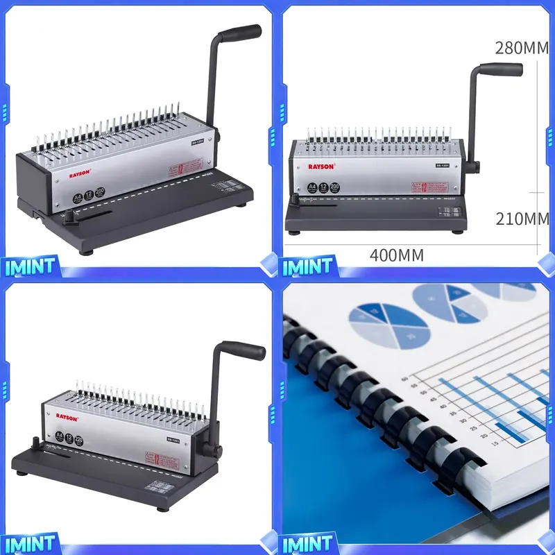 آلة تجليد الكتب بالحلقات المطا - مراجعة Binding Machine Comb وسعره